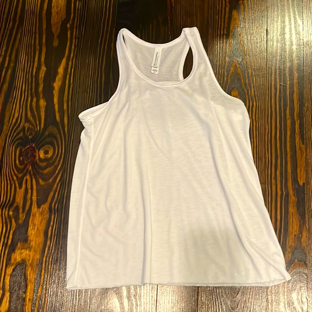 White tank, lightly worn